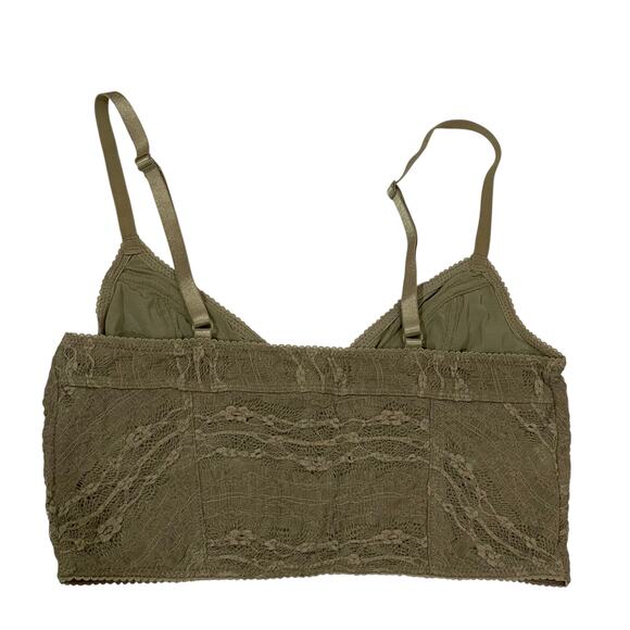 NWT Free People Intimately Lace Cropped Bralette - Green - Small - Picture 3 of 10